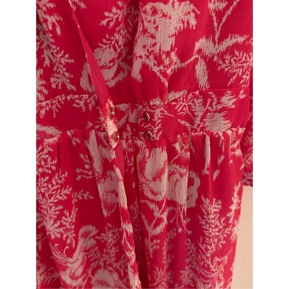 ba&sh Ulia Crossover Dress Rose Pink M NEW - Picture 4 of 6